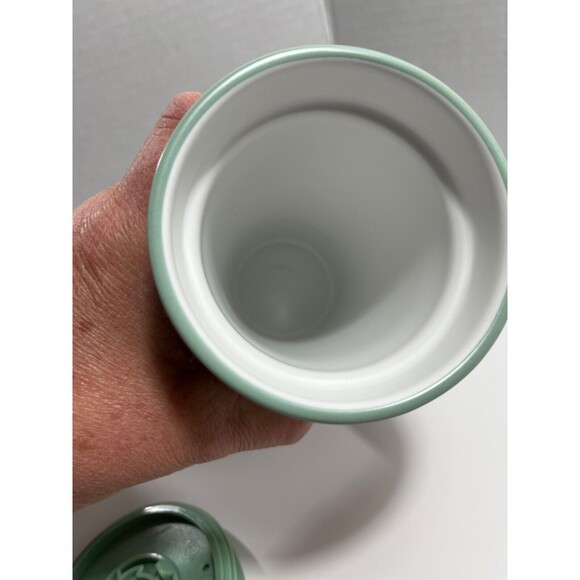 Starbucks Holiday Traveler Mug Geometric Tree Green Lid 12oz Tumbler Cup 2017 - Picture 5 of 8